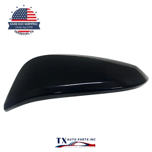 For 2014-2019 TOYOTA HIGHLANDER Driver Side Mirror Cover Cap Paintable Black