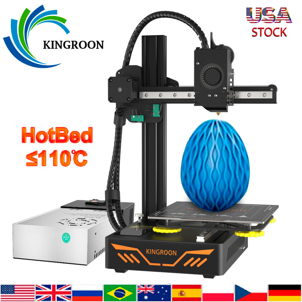 Kingroon KP3S 3D Printers DIY High Precision Resume Printing 180*180*180 mm US