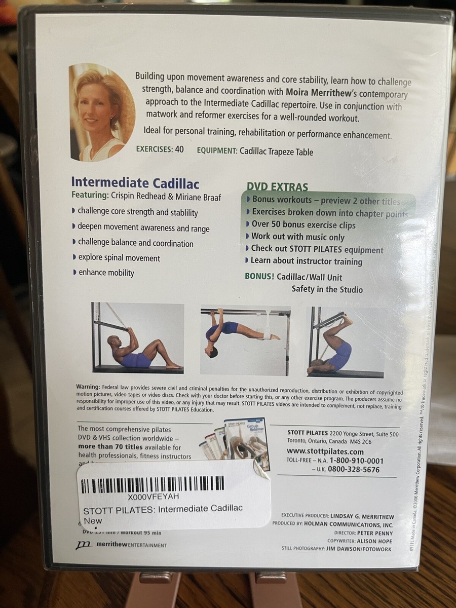 Stott Pilates - Intermediate Cadillac (DVD, 2006) for sale