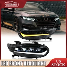 TT-ABC LED Headlights For Honda Accord 10Th Gen 2018-2022 Sequential Head Lamps