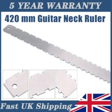 Guitar Neck Notched Straight Edge Luthier Tool Fret Leveling Repairing Ruler UK