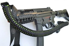 60" Tactical 550 Paracord Gun Rifle Bow Shotgun Sling 1 or 2 Point PURPLE NEON