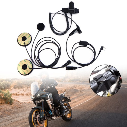 Kask motocyklowy Wyścigi Zestaw słuchawkowy Słuchawki Mikrofon do radia BaoFeng UV-5R Kenwood / - Zdjęcie 3 z 23