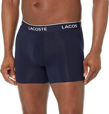 Lacoste Men's Stretch Cotton Boxer Briefs Underwear (3 Pack) | eBay