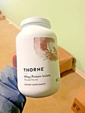 Thorne Whey Protein Isolate: Chocolate Flavored-Powder 31.9 Ounces -30 Servings