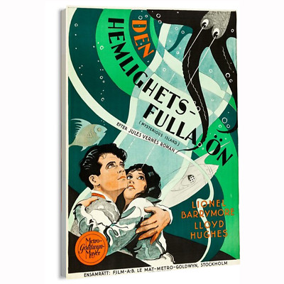1931 The Mysterious Island (MGM) Swedish Movie Poster or Canvas