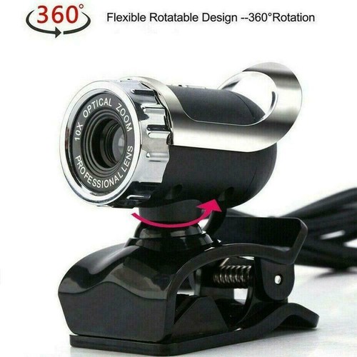 HD Webcam USB Computer Web Camera For PC Laptop NEW Desktop B3D6 - Picture 7 of 12