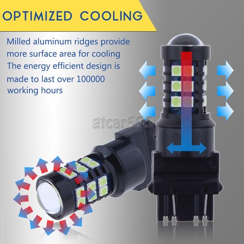 3157 LED Bulbs DRL Daytime Running Light For Hummer H2,Cool Light 10000K Blue - Picture 5 of 10