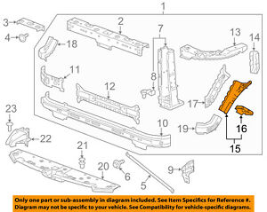 GM OEM Radiator Core Support-Stop Bracket 25811768