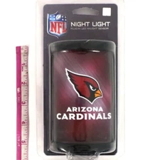 NFL, Night Light, Arizona Cardinals, Plug-in Light with Sensor, 3 LED Lights