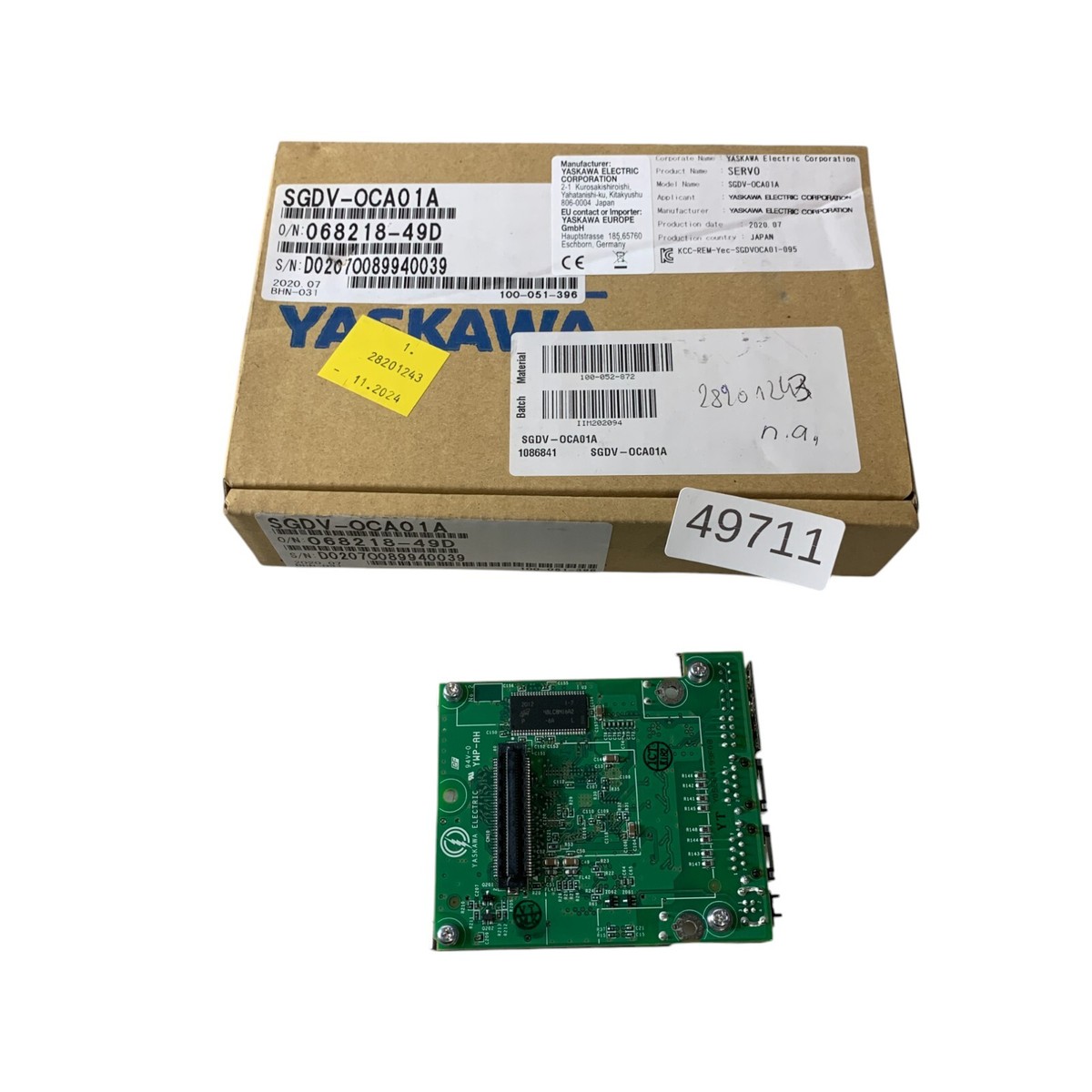 YASKAWA ELECTRIC 94V-0 YWP-AH Optical Encoder Circuit Board | eBay
