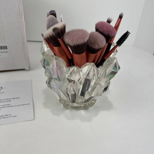 Brand New Wicked Vanity Beauty Resin Crystal Design Makeup Brush Holder - Picture 7 of 8
