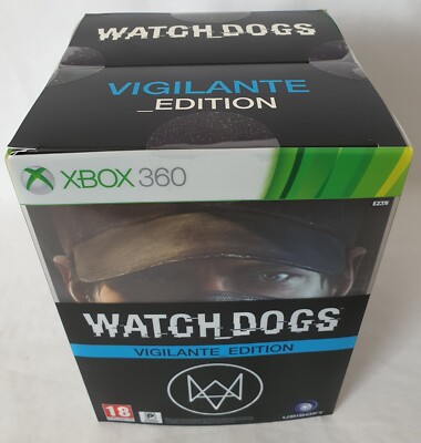 Watch Dogs Vigilante Collectors Ed XBOX 360 w Aiden Pearce´s cap & face mask New