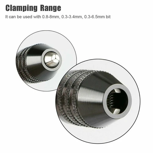 Mini Schnellspannbohrfutter Bohrfutter Hex 0.8-8 Mm Mit 1/4 Sechskant Adapter - Bild 7 von 7