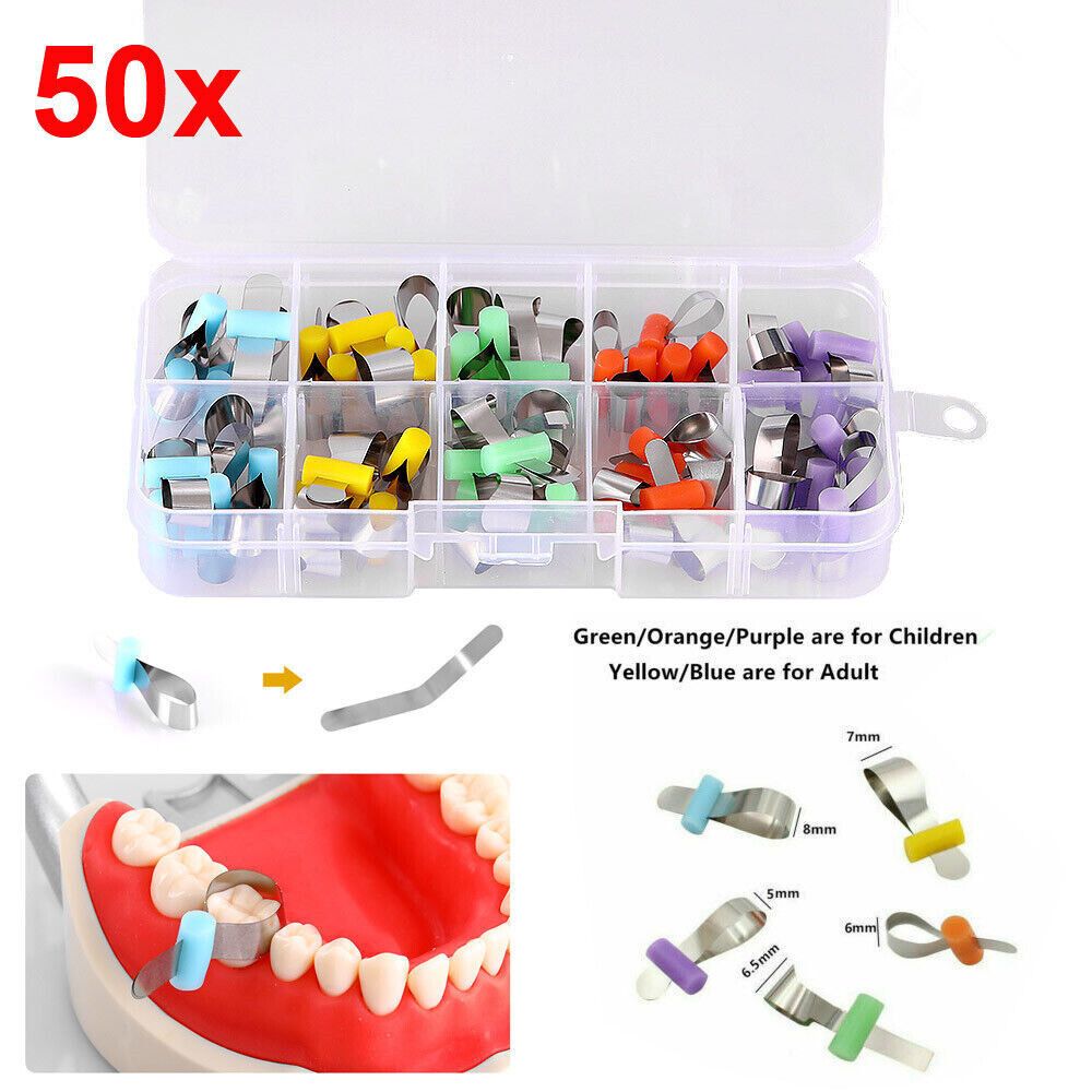 Dental Forming Sheet Matrix Bands Retainerless Automatrix Dentist Matrix Matrices Sectional Contoured Matrices Easyinsmile 10Pcs - 66