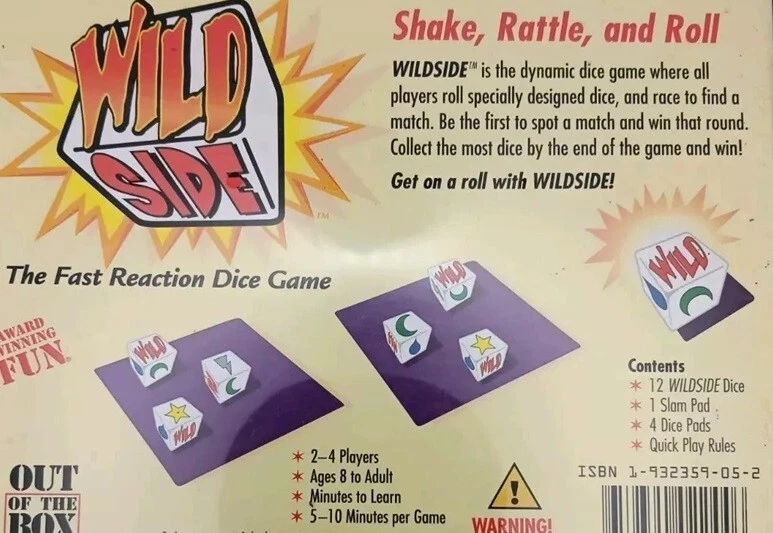 WILDSIDE WILD SIDE DICE GAME NEW FACTORY PACKAGED - Image 3 of 3