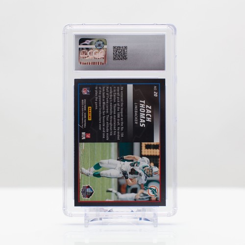 Football 2024 Zach Thomas #20 Panini SCORE NFL Men of Canton CGC 10 Gem Mint - Bild 3 von 4