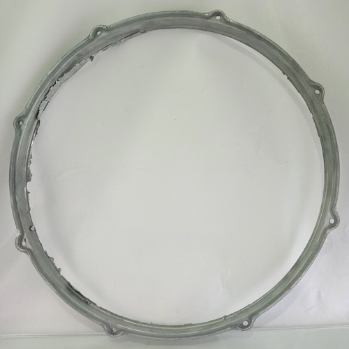 Gretsch 16"Die-Cast Raw Unfinished NOS 8-Lug Floor Tom Drum Rim Hoop Vintage 60s - Picture 6 of 6