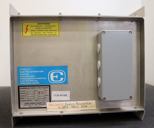ENGELS Heizregister E HR5 2kW 500VAC 50/60Hz 1-stufig in OVP - 第 2/8 張圖片