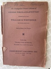 PB Chinese Japanese Ceramics Porcelain Lacquer Enamels Whitridge Coll Catalog 39