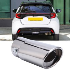 For Toyota Yaris 05-24 Exhaust Pipe Tip Rear Tail Throat Muffler Stainless Steel
