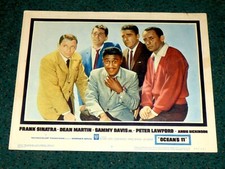 OCEAN'S 11 ORIGINAL 1960 LOBBY CARD RAT PACK FRANK SINATRA SAMMY DAVIS JR.