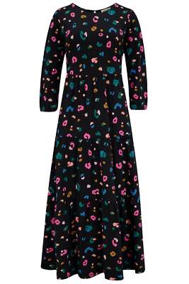 jersey tiered midi dress Bakari - Black, Paintbox Leopard SUGARHILL BRIGHTON Aut maternity wedding tulle dress