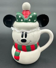 Disney Minnie Mouse Snowman Christmas Mug Zrike Brands R Squared Holiday Cup