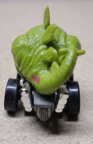 1994 Hotwheels Stegosaurus Green Dinosaur 3” Diecast Car W/ Rubber Dino - Picture 3 of 5
