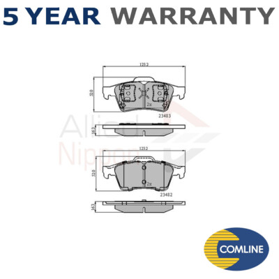 Allied Nippon Front Rear Brake Pads Set Fits Ford Renault + Other Models