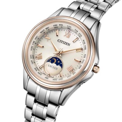 CITIZEN EXCEED Eco-Drive 腕時計 CITIZEN EXCEED EE1016-66A Beige Titanium Eco-Drive Solar Womens