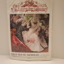1989 Vanessa-Ann Collection Sweatshirt Cross Stitch Kit Jolly Old St. Nicholas