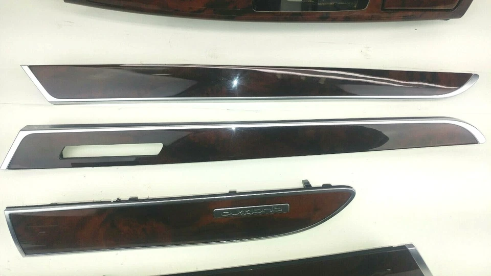Audi S6 A6 2009-2011 OEM consola central tablero de madera panel de puerta juego de molduras 4F1864261 Foto 3 de 4