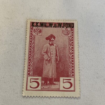 Patriotische Vignette, 1. WK ,öster Kaiserreich K.K. Mil. W. u. W. Fond