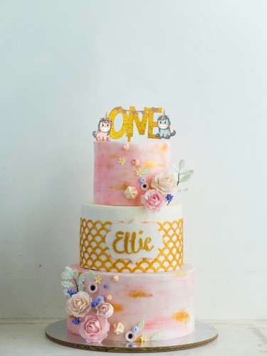 Kids Birthday Cake Topper, First Birthday Cake Decorations,Happy Birthday Topper - Picture 2 of 5