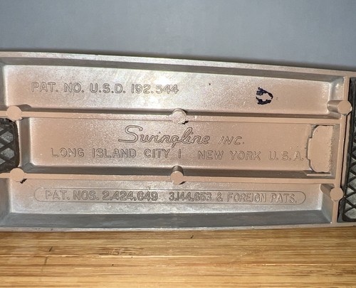 Vtg Swingline Stapler Full Size 192.544 Desk Top Stapler Art Decco 1960’s - Picture 5 of 6