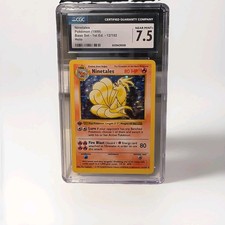 CGC 7.5 1999 Pokemon Base Set Shadowless 1st Ed Ninetales Holo 12/102 on eBay