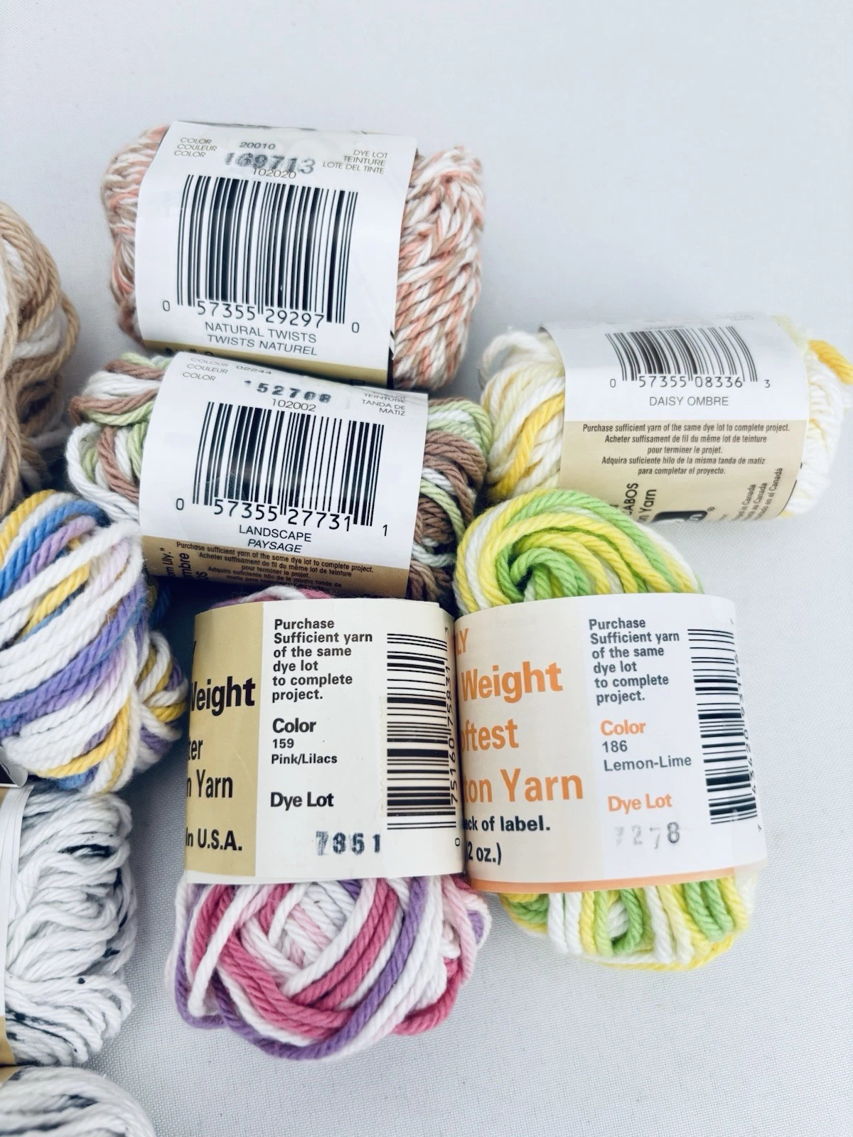 Large Lot Sugar 'N Cream Cotton +Scrub Off +Peaches & Cream DESTASH VTG Yarn image 8