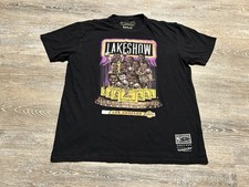 Lakers Lakeshow Mitchell & Ness Retro T Shirt Caricature NBA World Champions XL