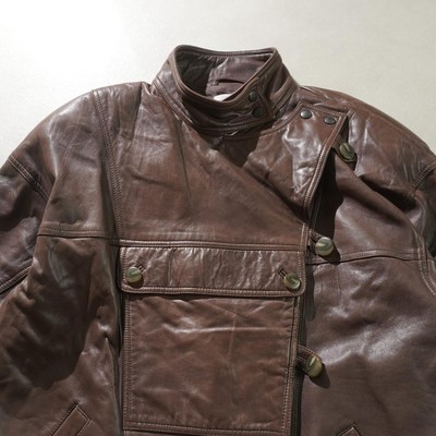 Vintage Motorcycle Jacket Leather Brown/Rw318 | eBay