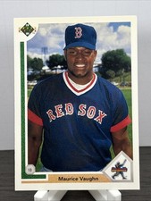 Maurice (Mo) Vaughn Rookie Card 1991 Upper Deck #5 Boston Red Sox. rookie card picture