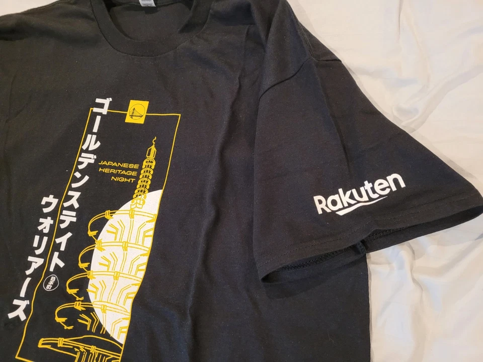 Camisa de Noche Herencia Japonesa Golden State Warriors Talla Med Stephen Curry NUEVA SIN ETIQUETAS Foto 3 de 4