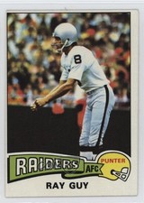 1975 Topps Ray Guy #435 HOF 05k6