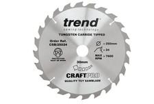 Trend CSB/25024 Wood Circular Saw Blade 250mm x 30mm x 24T NEW BOXED