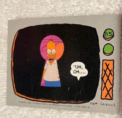 1990 Topps The Simpsons Trading Card #85 Homer Preowned