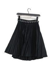 Dolce & Gabbana Women's Midi Skirt UK 14 Black Polyester with Other, Silk A-Line