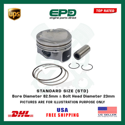 AUDI AW EA888 1.8L Kolben Mit Ringen x1 Standard 23 mm Für Passat B7 Benzin