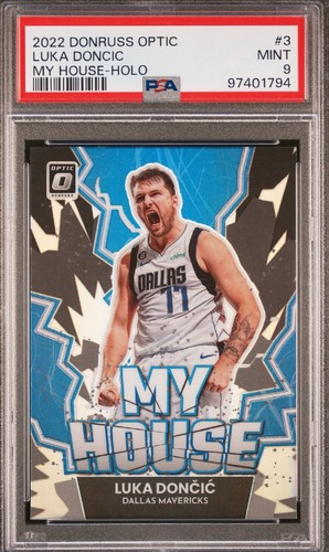 2022 PANINI DONRUSS OPTIC MY HOUSE #3 LUKA DONCIC MY HOUSE - HOLO - PSA 9 - Bild 1 von 2