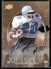 2013 Upper Deck Quantum #17 Natrone Means Autographs #/10