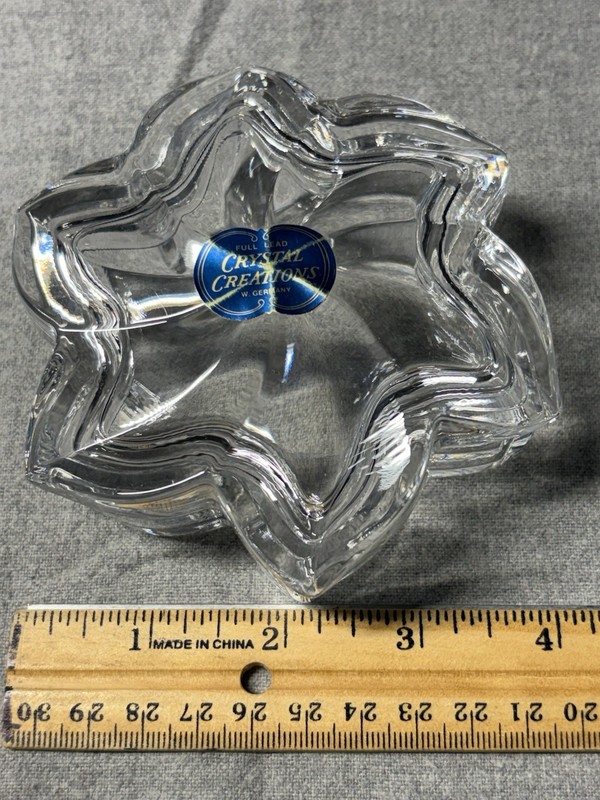 Crystal Creations-Full Lead-Swirl Box-Jewelry Box-West Germany- No Chips